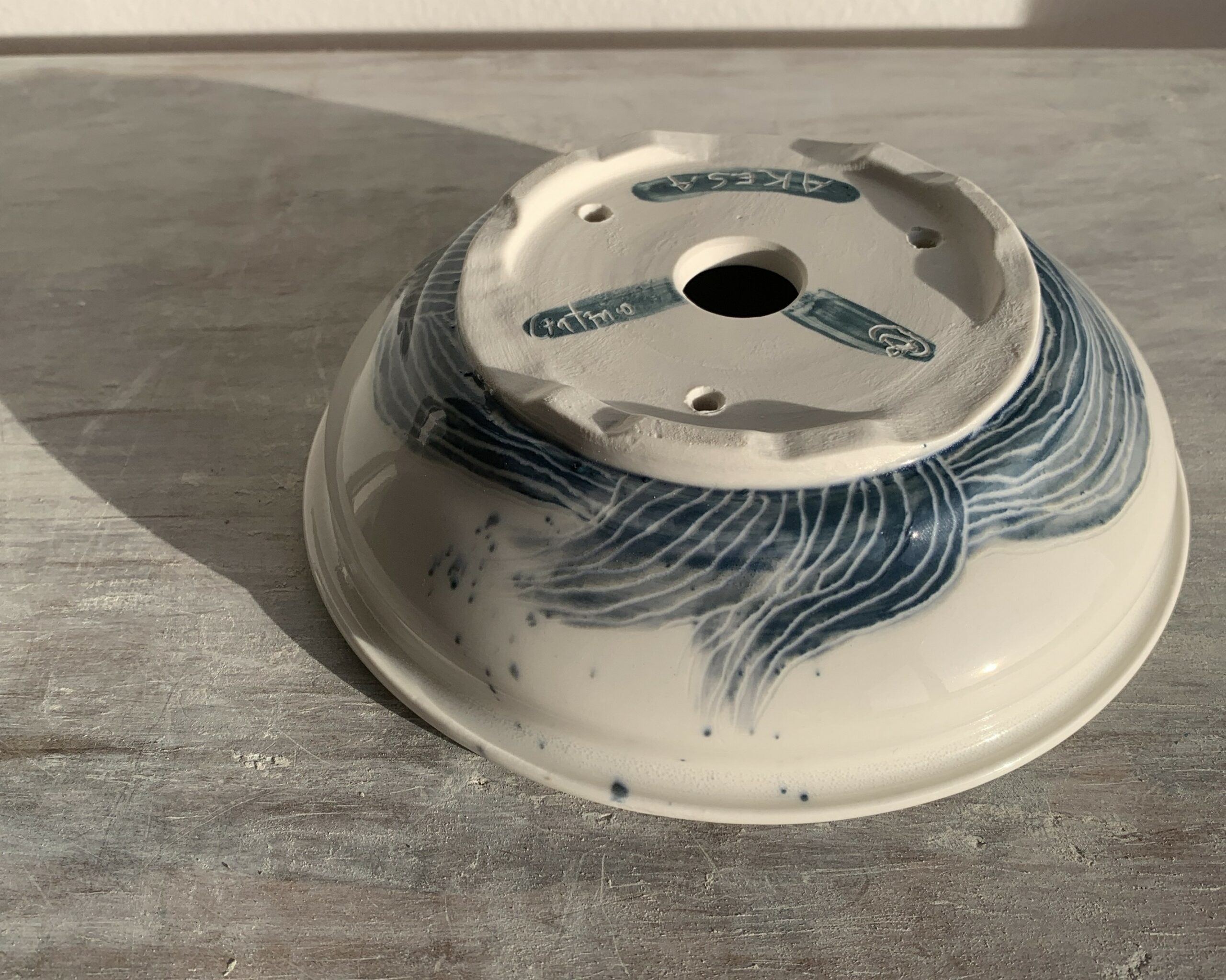 maceta de bonsái de porcelana