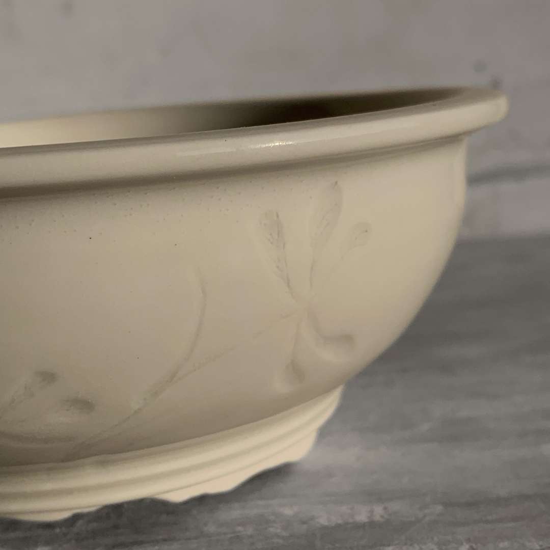 RIFLO maceta de bonsái en porcelana con esmalte transparente brillo.